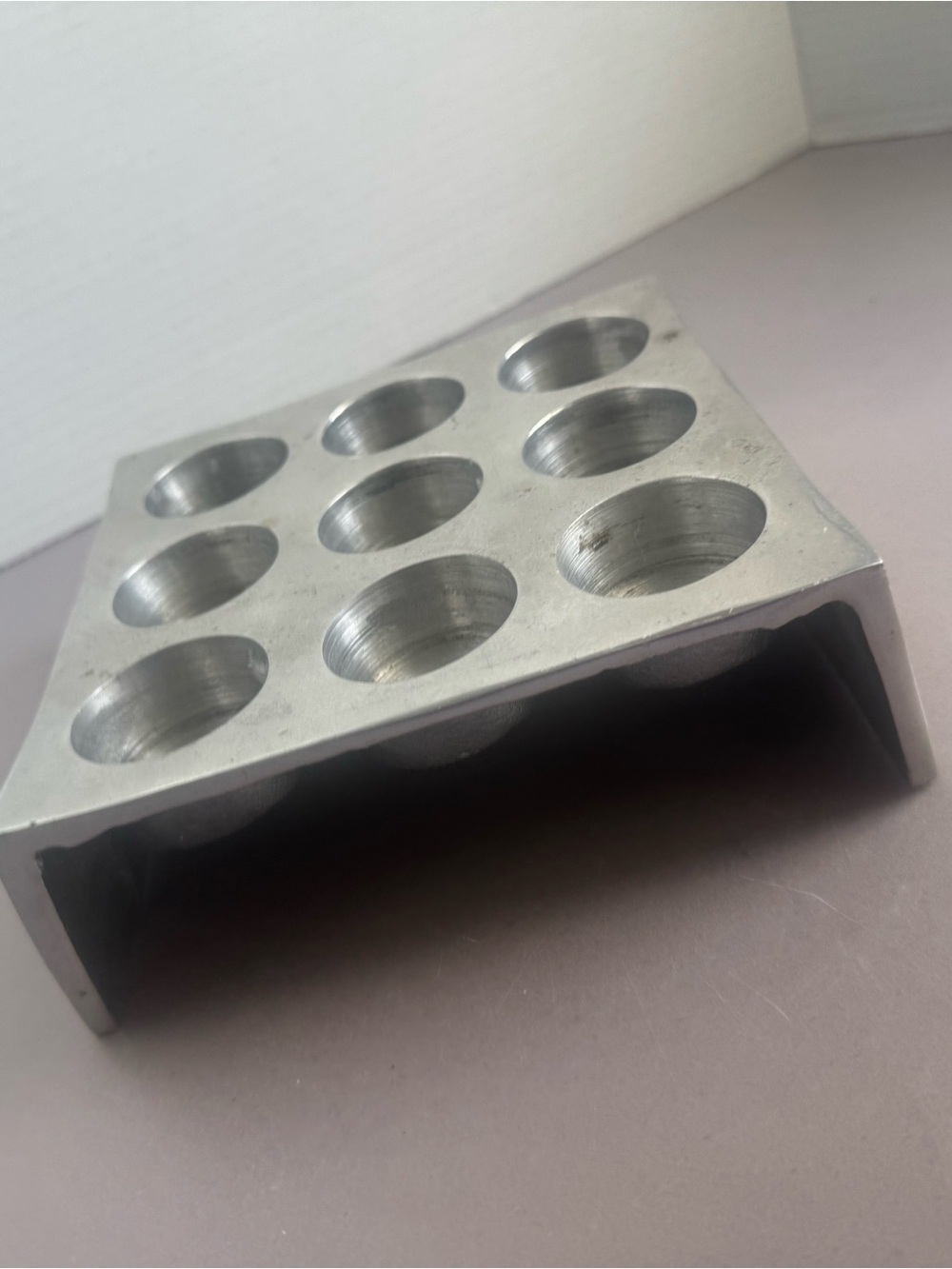 Pottery Barn Silver Cast Iron Tea Light Holder